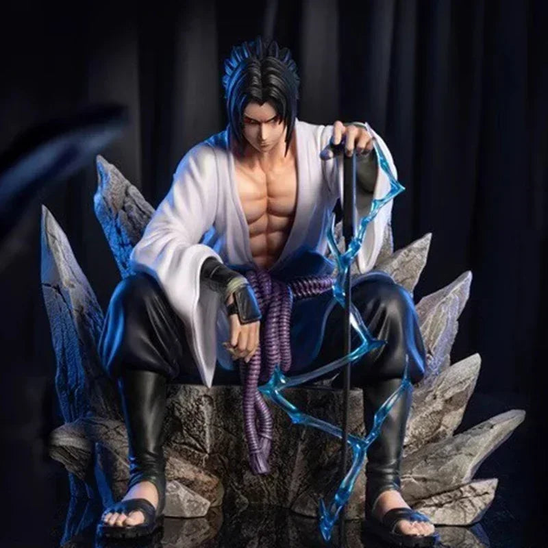 18cm NARUTO Uchiha Sasuke Mantra Seal Action Figure Sitting Pose Pvc Model Statue Collection Decoration Toys Gift Ornaments 18cm NARUTO Uchiha Sasuke Mantra Seal Action Figure Sitting Pose Pvc Model Statue Collection Decoration Toys Gift Ornaments